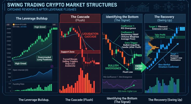 Swing Trading Crypto Market Structures | Catching Reversals After Leverage Flushes
