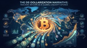 The De-Dollarization Narrative  Tracking Bitcoin as a Global Liquidity Sponge
